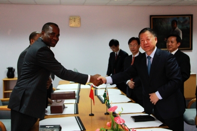 Hon. Prime Minister Roosevelt Skerrit met with Chinese Communist Party Delegation