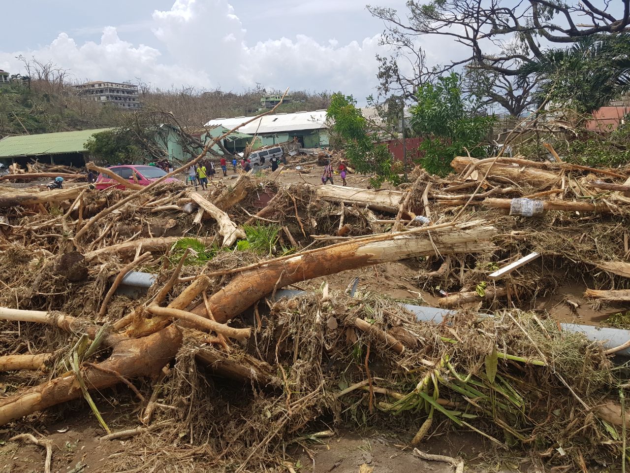 Roseau Dominica Post Hurricane Maria Update Hurricane Maria Damaged Dominica