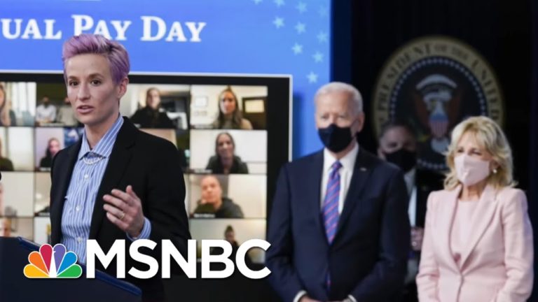 Bidens And Megan Rapinoe Mark Equal Pay Day | The 11th Hour | MSNBC